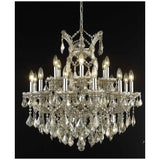 2800 Maria Theresa 19 Lights 30 - Inch Chandelier | Elegant Lighting - ELL - 2800D30GT - GT/RC - Home Elegance USA - 5