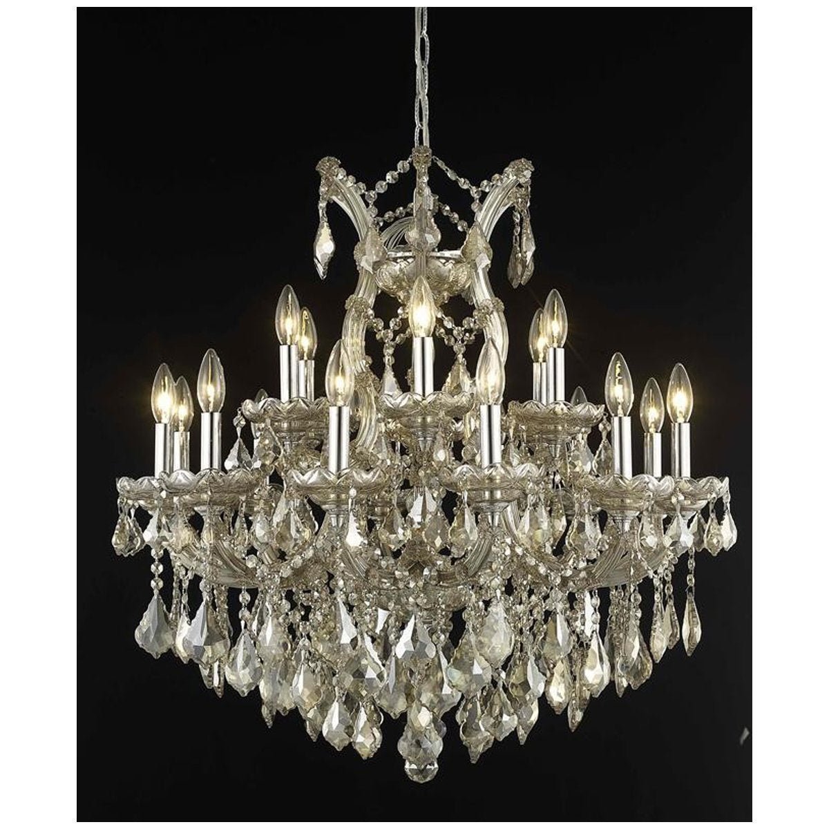 2800 Maria Theresa 19 Lights 30 - Inch Chandelier | Elegant Lighting - ELL - 2800D30GT - GT/RC - Home Elegance USA - 5