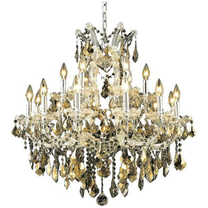 2800 Maria Theresa 19 Lights 30 - Inch Chandelier | Elegant Lighting - ELL - 2800D30C - GT/RC - Home Elegance USA - 3