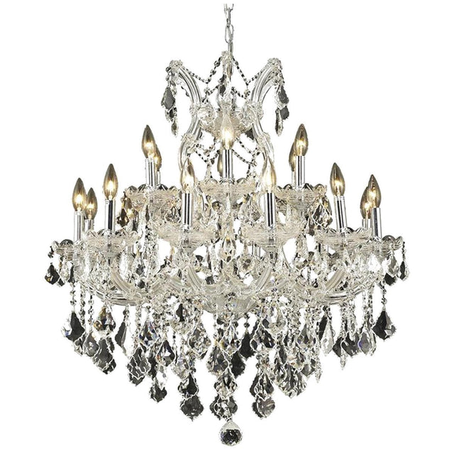 2800 Maria Theresa 19 Lights 30 - Inch Chandelier | Elegant Lighting - ELL - 2800D30C/RC - Home Elegance USA - 1