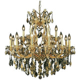 2800 Maria Theresa 19 Lights 30 - Inch Chandelier | Elegant Lighting - ELL - 2800D30G - GT/RC - Home Elegance USA - 4