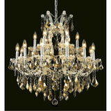 2800 Maria Theresa 19 Lights 30 - Inch Chandelier | Elegant Lighting - ELL - 2800D30GT - GT/RC - Home Elegance USA - 6