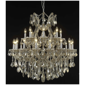 2800 Maria Theresa 24 Lights Chandelier | Elegant Lighting - ELL - 2800D36GT - GT/RC - Home Elegance USA - 6