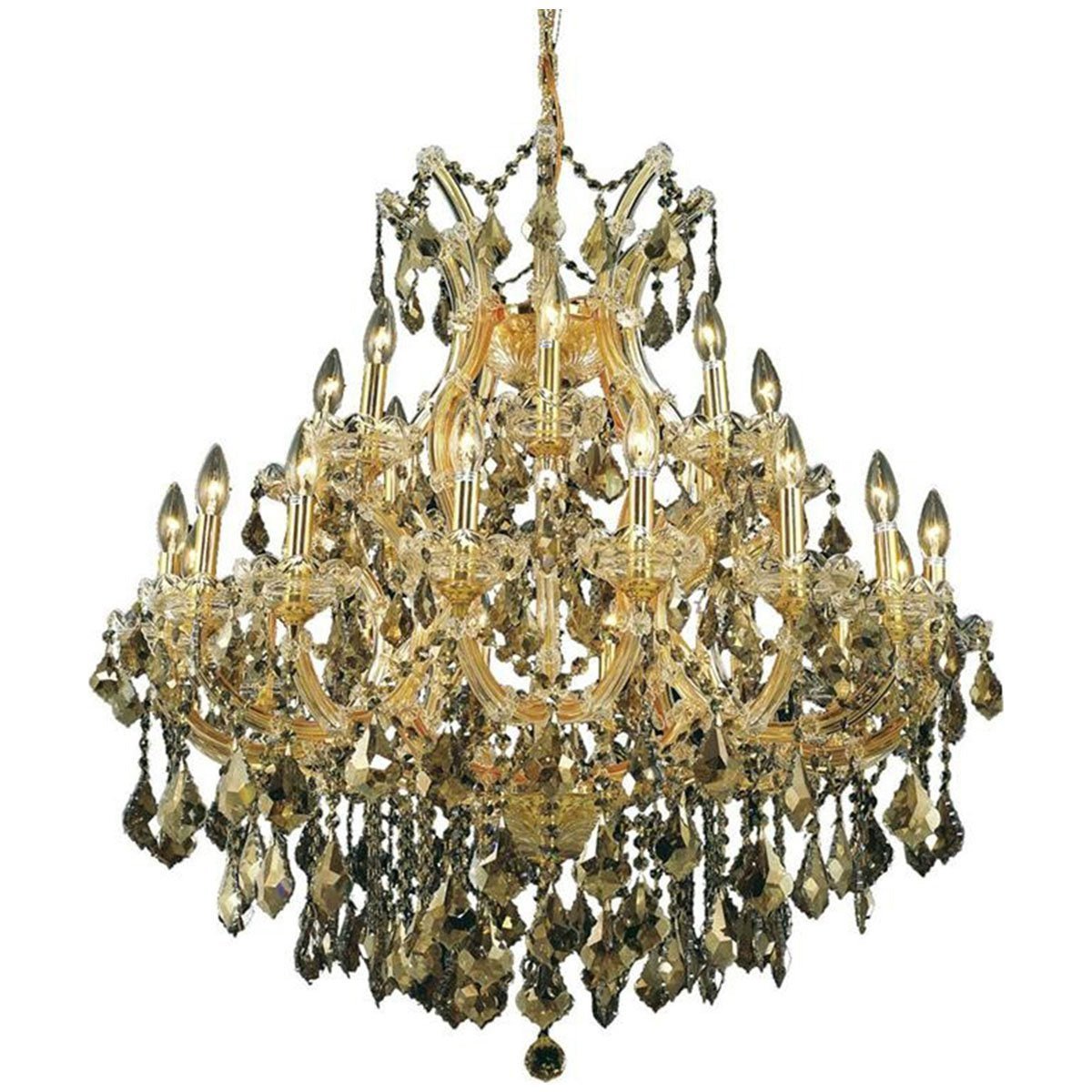 2800 Maria Theresa 24 Lights Chandelier | Elegant Lighting - ELL - 2800D36G - GT/RC - Home Elegance USA - 4