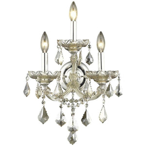 2800 Maria Theresa 3 Lights Sconce | Elegant Lighting - ELL - 2800W3GT - GT/RC - Home Elegance USA - 8