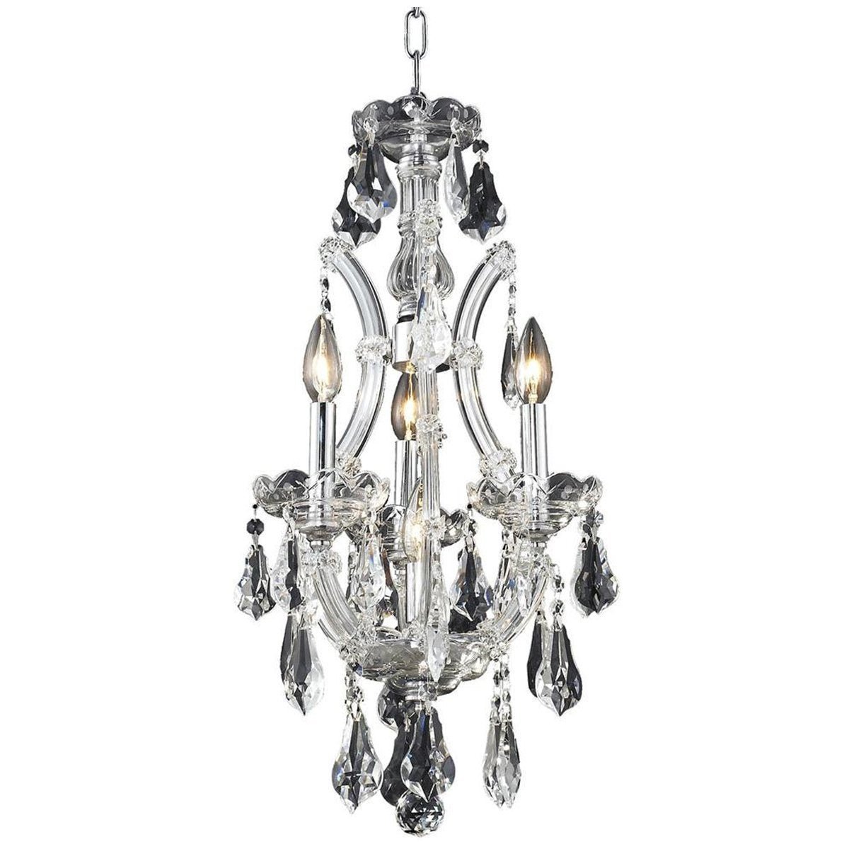 2801 Maria Theresa 4 Lights Pendant | Elegant Lighting - ELL - 2801D12C/RC - Home Elegance USA - 1