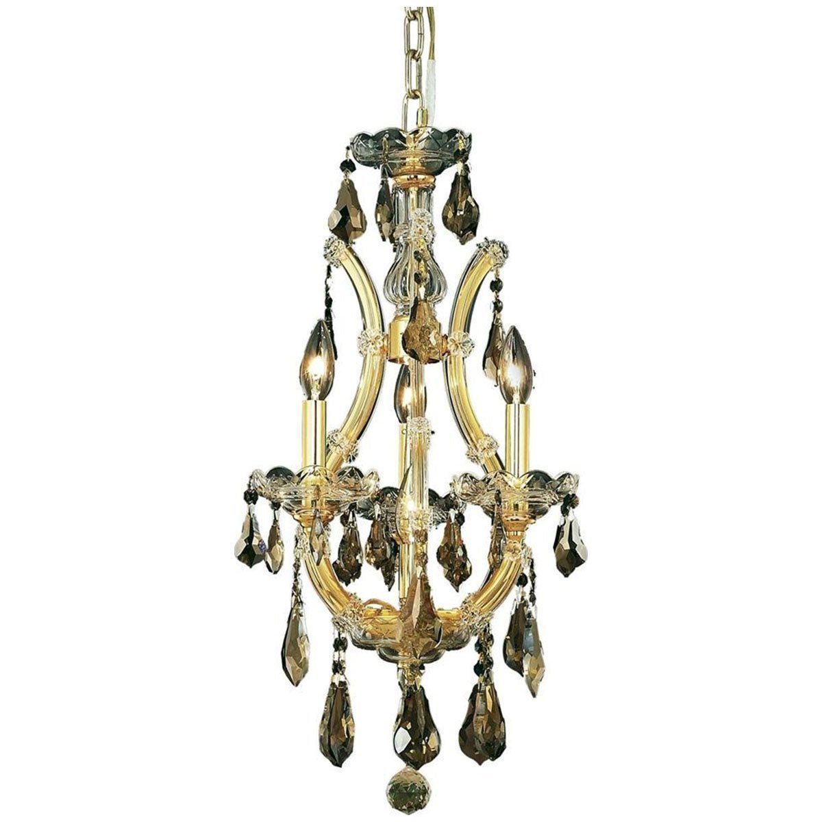 2801 Maria Theresa 4 Lights Pendant | Elegant Lighting - ELL - 2801D12G - GT/RC - Home Elegance USA - 4