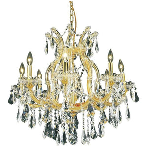 2801 Maria Theresa 9 Lights Chandelier | Elegant Lighting - ELL - 2801D26G/RC - Home Elegance USA - 2