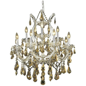 2801 Maria Theresa 13 Lights Chandelier | Elegant Lighting - ELL - 2801D27C - GT/RC - Home Elegance USA - 3