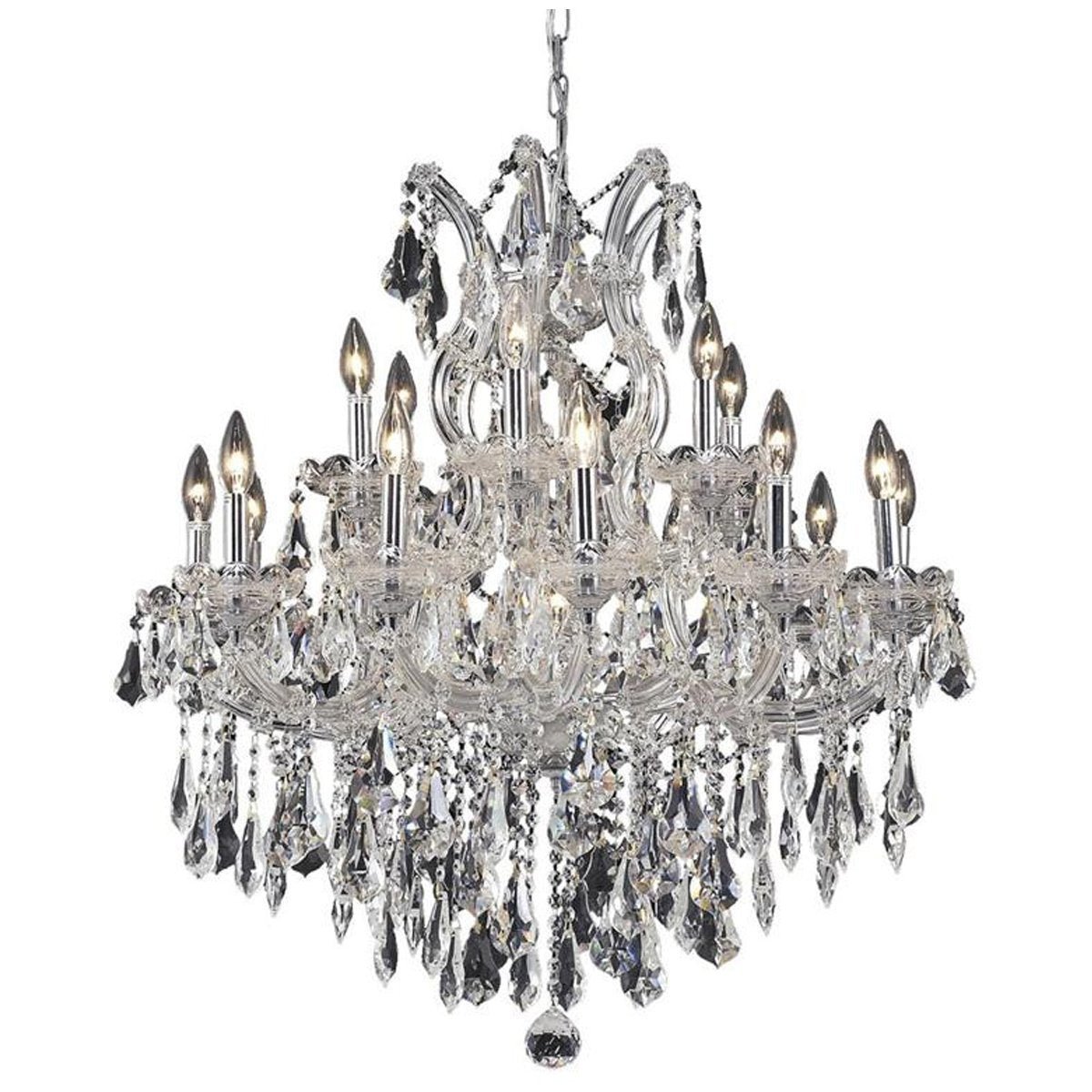 2801 Maria Theresa 19 Lights 30 - Inch Chandelier | Elegant Lighting | Home Elegance USA