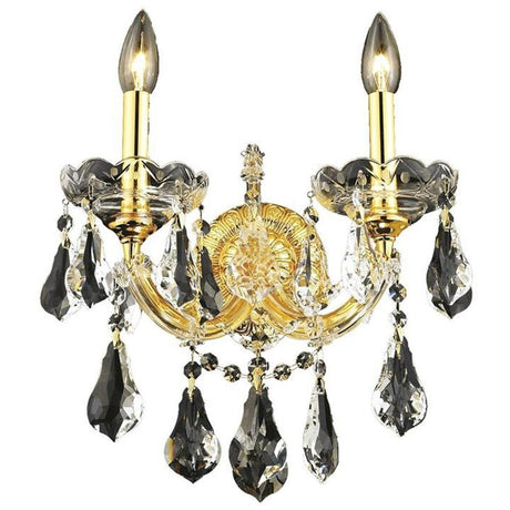 2801 Maria Theresa 2 Lights Sconce | Elegant Lighting - ELL - 2801W2G/RC - Home Elegance USA - 2