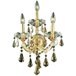 2801 Maria Theresa 3 Lights Sconce | Elegant Lighting - ELL - 2801W3G - GT/RC - Home Elegance USA - 4