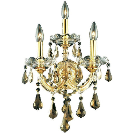 2801 Maria Theresa 3 Lights Sconce | Elegant Lighting - ELL - 2801W3G - GT/RC - Home Elegance USA - 4