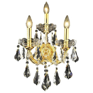 2801 Maria Theresa 3 Lights Sconce | Elegant Lighting - ELL - 2801W3G/RC - Home Elegance USA - 2