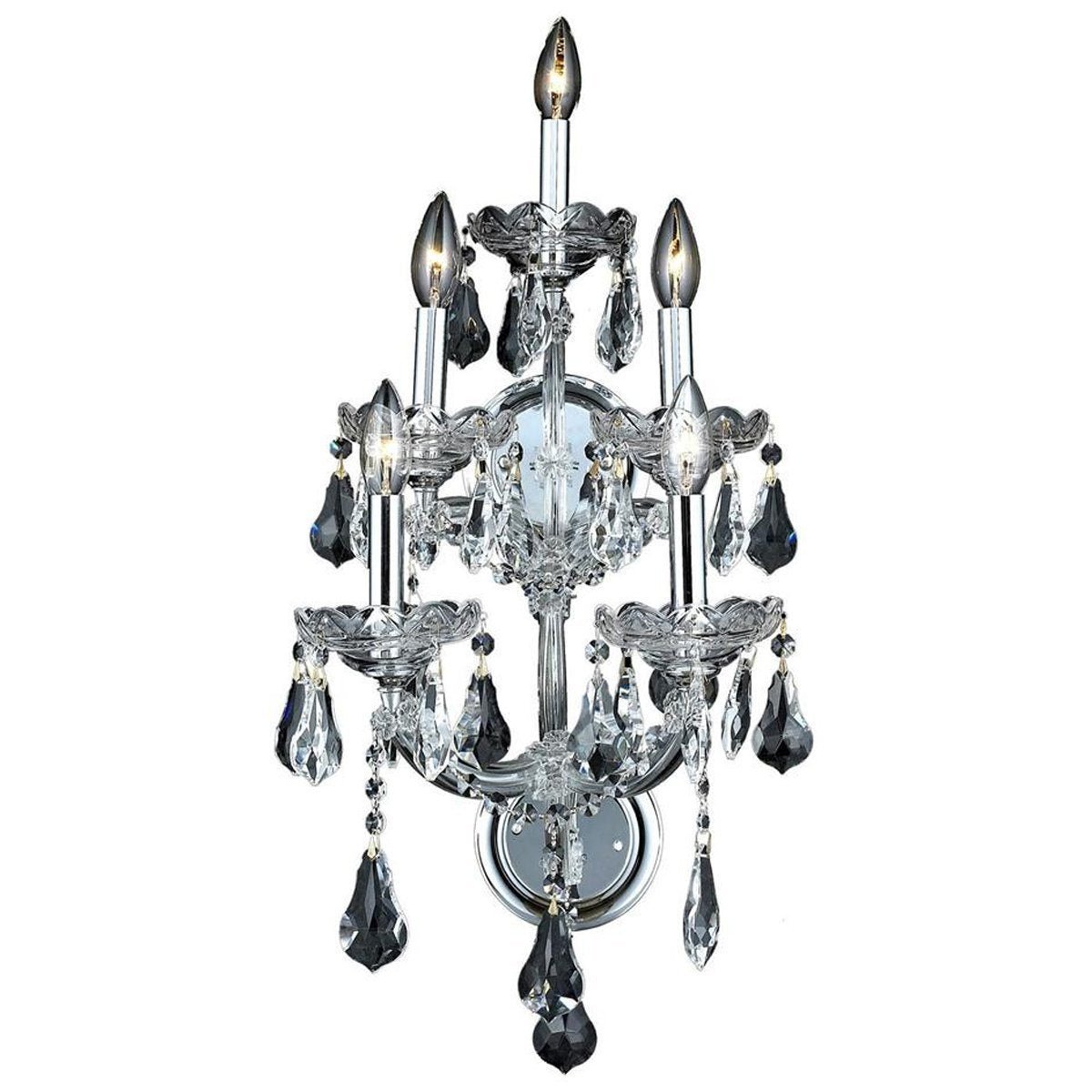 2801 Maria Theresa 5 Lights Sconce | Elegant Lighting - ELL - 2801W5C/RC - Home Elegance USA - 1