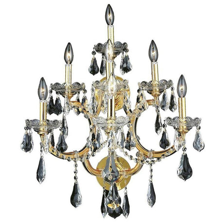 2801 Maria Theresa 7 Lights Sconce | Elegant Lighting - ELL - 2801W7G/RC - Home Elegance USA - 2