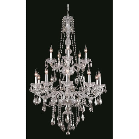 7915 Verona 15 Lights Chandelier | Elegant Lighting - ELL - 7915G33C/RC - Home Elegance USA - 1