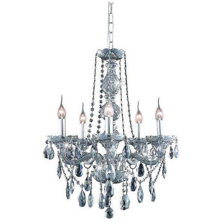 7955 Verona 5 Lights Chandelier | Elegant Lighting - ELL - 7955D21C - GT/RC - Home Elegance USA - 5