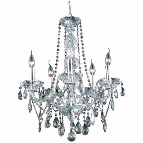 7955 Verona 5 Lights Chandelier | Elegant Lighting - ELL - 7955D21C - GT/RC - Home Elegance USA - 3