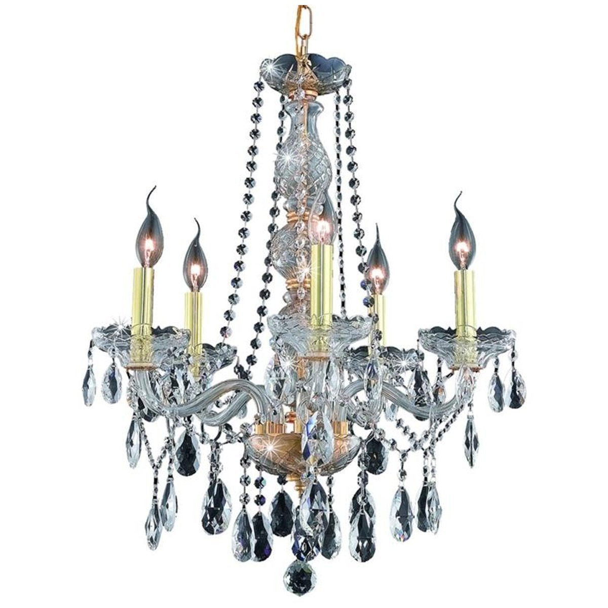 7955 Verona 5 Lights Chandelier | Elegant Lighting - ELL - 7955D21G/RC - Home Elegance USA - 2