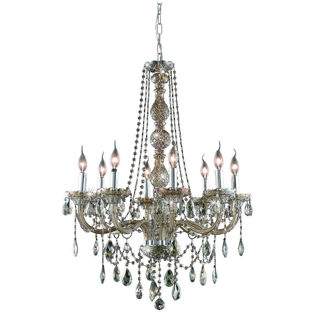 7958 Verona 8 Lights Chandelier | Elegant Lighting - ELL - 7958D28C - GT/RC - Home Elegance USA - 4