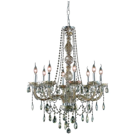 7958 Verona 8 Lights Chandelier | Elegant Lighting - ELL - 7958D28C - GT/RC - Home Elegance USA - 4