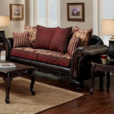 Ellis Traditional Sofa and Loveseat by Furniture of America Furniture of America