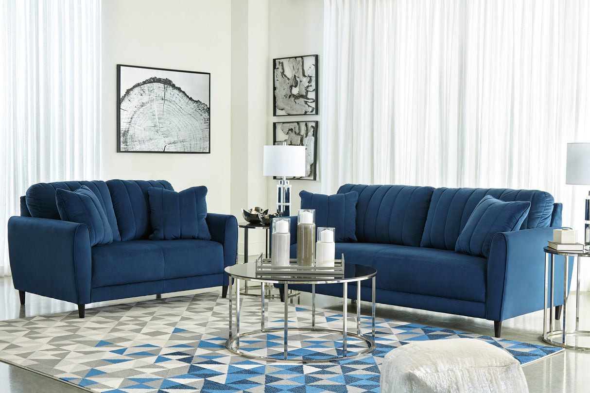 Enderlin Contemporary Sofa in Blue by Ashley Furniture Ashley Furniture