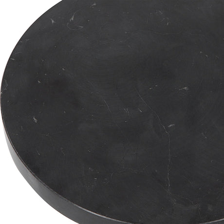 Bead Black Marble Drink Table | Uttermost | Home Elegance USA