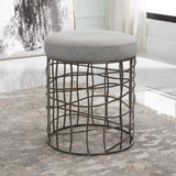 Carnival Iron Round Accent Stool | Uttermost | Home Elegance USA
