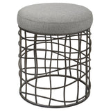 Carnival Iron Round Accent Stool | Uttermost | Home Elegance USA