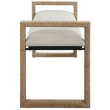 Areca Coastal Rattan Bench | Uttermost | Home Elegance USA