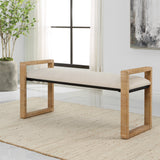 Areca Coastal Rattan Bench | Uttermost | Home Elegance USA