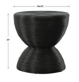 Bongo Black Rattan Side Table | Uttermost | Home Elegance USA