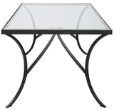 Alayna Black Metal & Glass Coffee Table | Uttermost - UM - 22909 - Home Elegance USA - 5