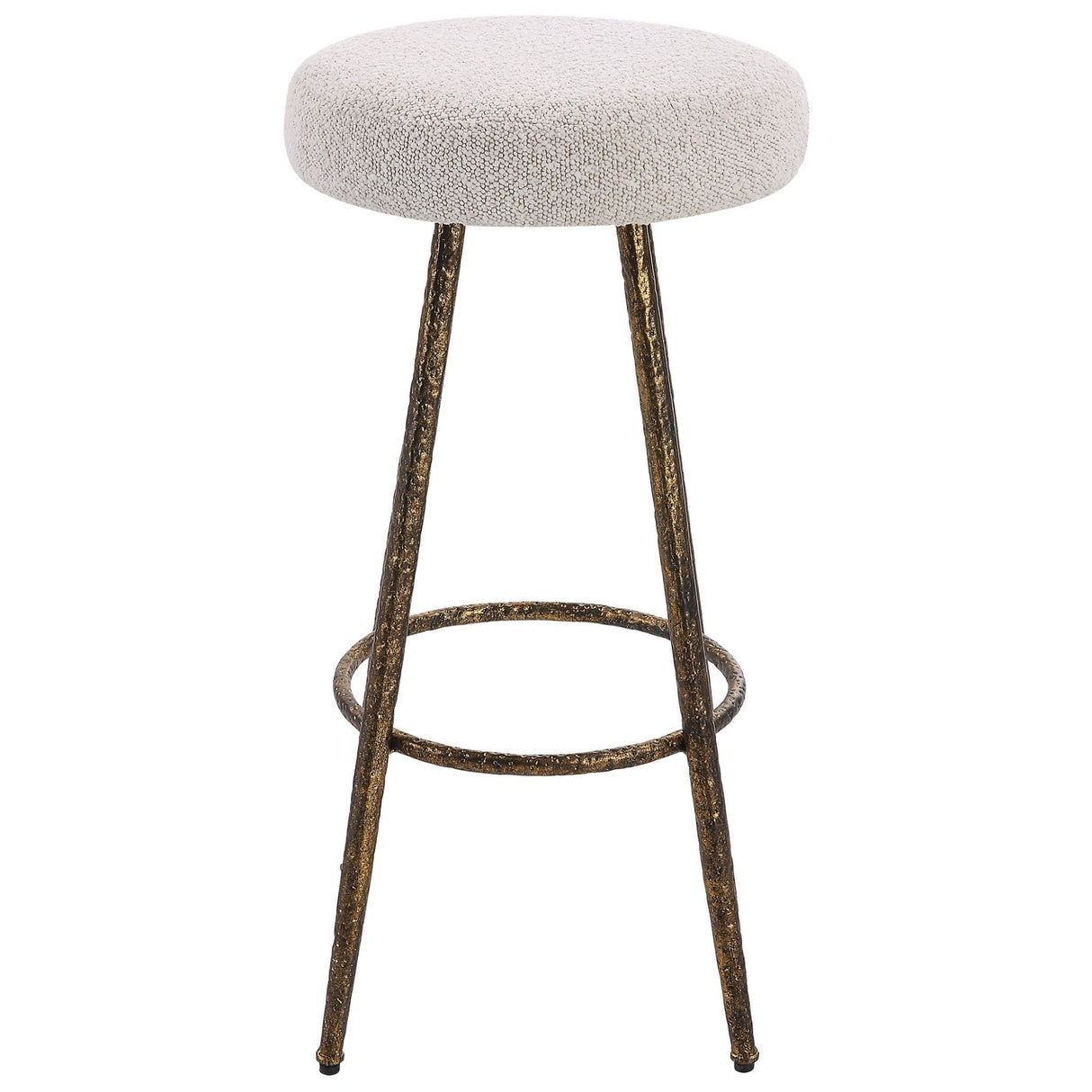 Braven White Fabric Counter Stool | Uttermost | Home Elegance USA