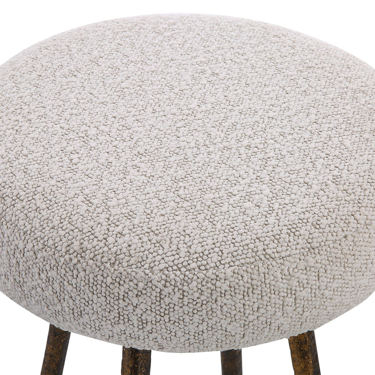 Braven White Fabric Counter Stool | Uttermost | Home Elegance USA