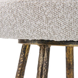 Braven White Fabric Counter Stool | Uttermost | Home Elegance USA