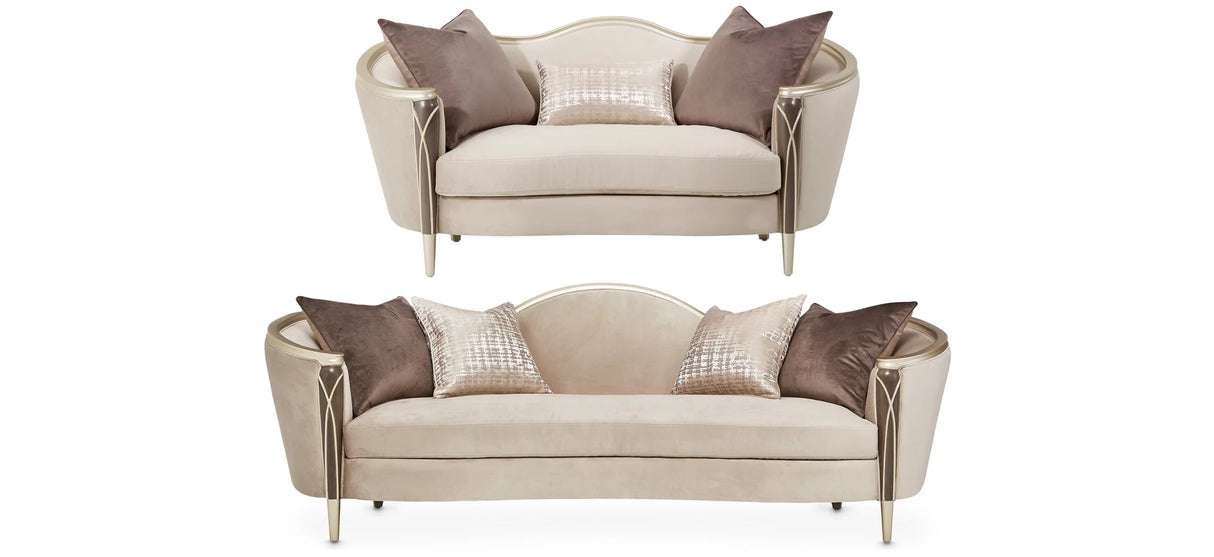 Villa Cherie 2-pc. Sofa and Loveseat - Home Elegance USA