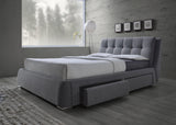 Fenbrook Tufted Upholstered Storage Bed In Grey By Coaster Furniture - Home Elegance USA