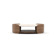 Fleur Open Cocktail Table with Travertine Top | Caracole Classic