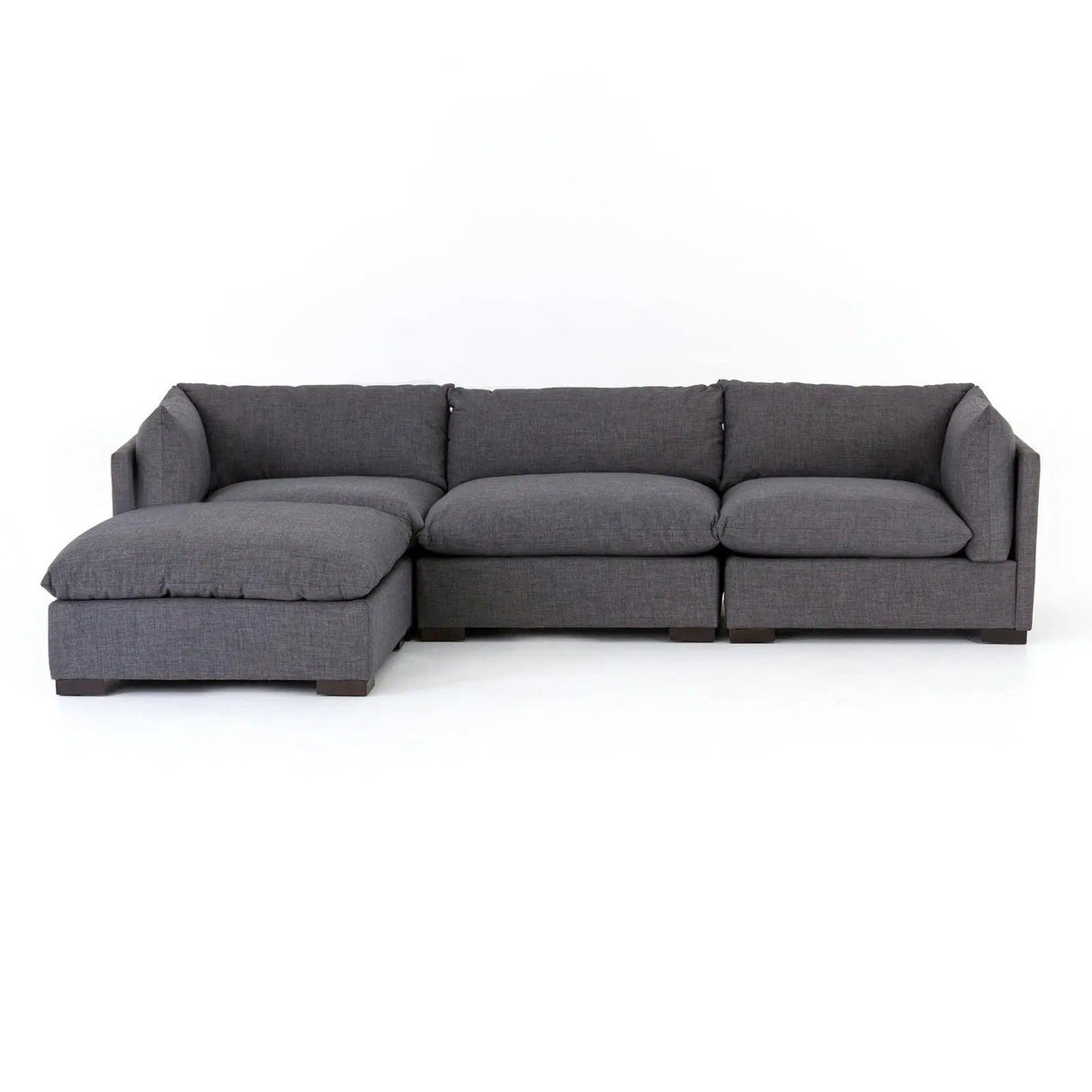 Four Hands Westwood 3 Pc Sectional With Ottoman - Home Elegance USA