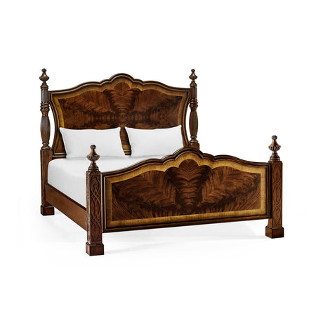 Four Poster Mahogany US King Bed | Jonathan Charles Fine Furniture