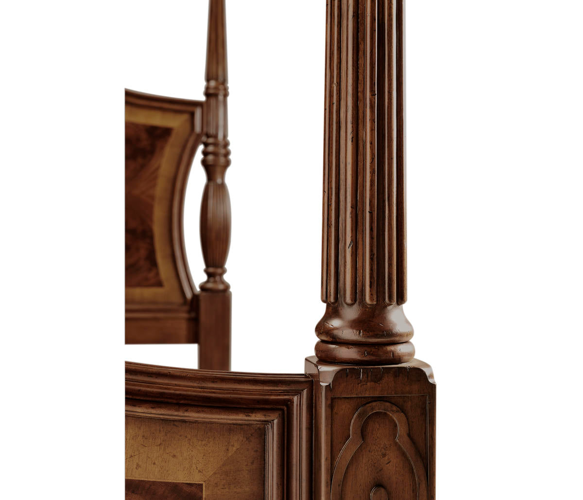 Four Poster Mahogany US King Bed | Jonathan Charles Fine Furniture