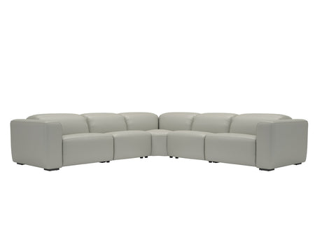 Franklin 6-Piece Sectional Leather w/3 Power Recliners | BH Design - sold by Home Elegance USA