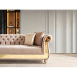 Julia Contemporary Sectional Velvet Button Tufted | Galaxy - Home Elegance USA