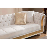 Julia Contemporary Sectional Velvet Button Tufted | Galaxy - Home Elegance USA