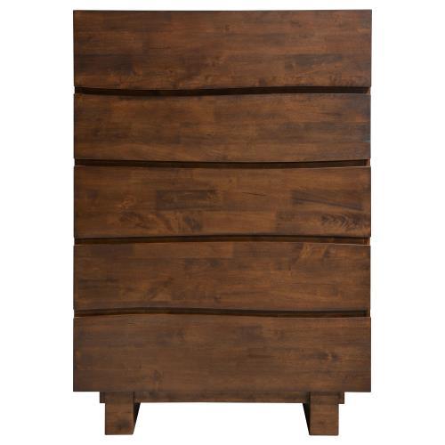 Genevieve 4-piece Bedroom Set Dark Brown by Coaster Furniture Coaster Furniture