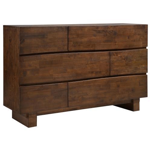 Genevieve 4-piece Bedroom Set Dark Brown by Coaster Furniture Coaster Furniture