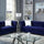 Giacomo Contemporary Velvet-Like Fabric Living Room Set by Furniture of America Furniture of America